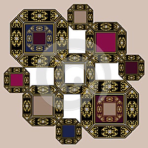 ottoman embellished scarf design