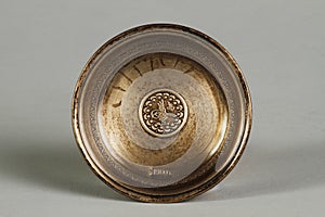 Ottoman-era silver ashtray made of silver with handcrafting from the 19th century.