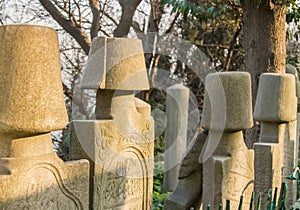 Ottoman Gravestones At Eyup, Istanbul