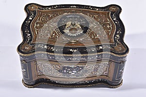 Ottoman jewelery box, embroideries, mother-of-pearl inlay are wonderful