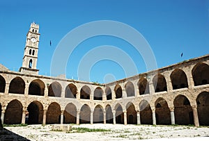 Ottoman landmark building in Akko, Israel