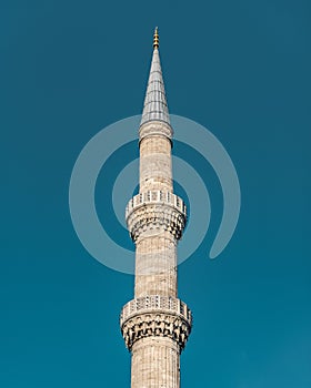 Ottoman Minaret of Sultan Ahmad Mosque - Islam Sign/Prayer Call Sign - Muslim Prayer Place