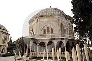 Ottoman sultan 1 Suleiman tomb / Istanbul-Turkey