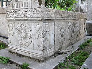 Ottoman tomb in Eyup, Istanbul.