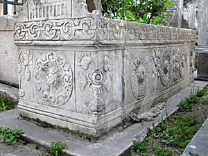 Ottoman tomb in Eyup, Istanbul. photo