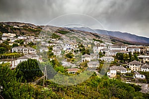 Ottoman Town Of Gjirokaster In Albania