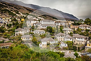 Ottoman Town Of Gjirokaster In Albania