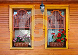 Ottoman wooden windows photo