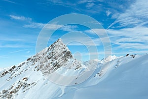 Otztal Alps winter view (Austria)