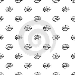 Ouch, speech cloud pattern vector