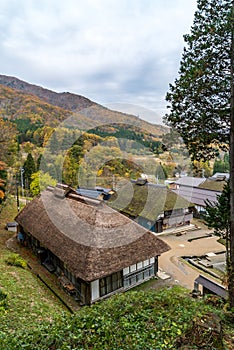 Ouchujuku Village sunset Fukushima Japan