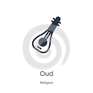 Oud icon vector. Trendy flat oud icon from religion collection isolated on white background. Vector illustration can be used for