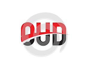 OUD Letter Initial Logo Design Vector Illustration