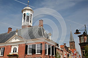 The Oud Stadhuis Old town hall, built in 1610 of Dokkum, Friesland, Netherlands
