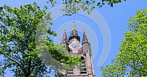 Oude Kerk, is a historic church in Delft, Netherlands