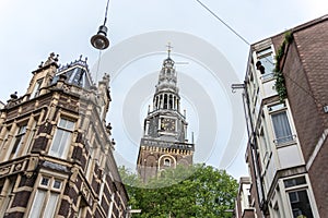 Oude Kerk (Old Church) in Amsterdam, Netherlands.