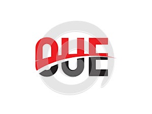 OUE Letter Initial Logo Design Vector Illustration