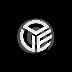 OUE letter logo design on black background. OUE creative initials letter logo concept. OUE letter design