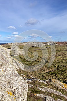 Ouessant island, Breton coast in the Atlantic, Brittany region, the Finistere department, France