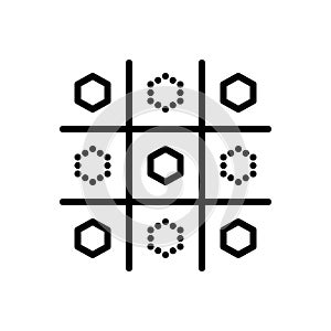 Black line icon for Ought, game and design