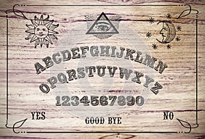 Ouija Board. photo