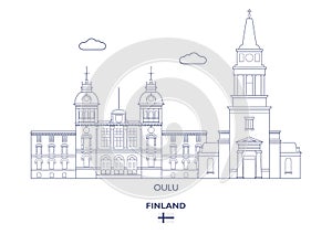 Oulu City Skyline, Finland