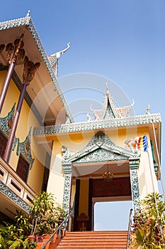 OunaLom Temple contains an eyebrow hair of Buddha. Cambodia