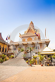 OunaLom Temple contains an eyebrow hair of Buddha. Cambodia