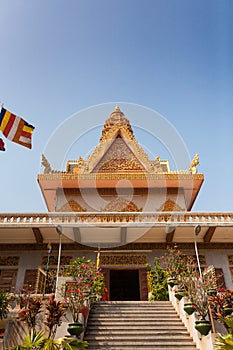 OunaLom Temple contains an eyebrow hair of Buddha. Cambodia