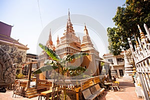 OunaLom Temple contains an eyebrow hair of Buddha. Cambodia