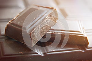 Ounces of dark chocolate