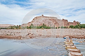 Ounila river near Ait Ben Haddou, Morocco