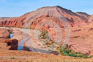 Ounila Valley Landscape. Morocco