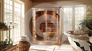 Our infrared sauna uses tingedge technology to promote detoxification and relaxation bringing you one step closer to