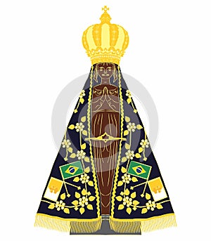 Our Lady Aparecida colored