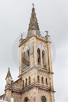 Our Lady of Chiquinquira church of Turmeque city in Colombia photo