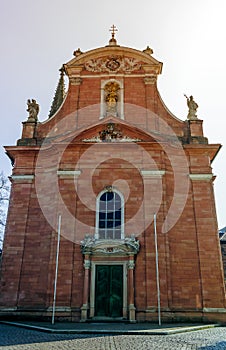 Our Lady church in Aschaffenburg, Bavaria, Germany