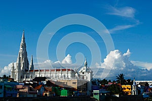Our Lady Church, white church. Kanyakumari, India