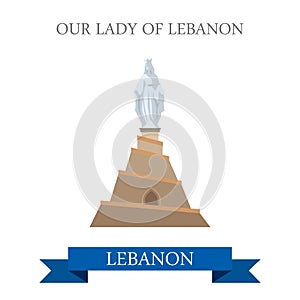 Our Lady of Lebanon Statue Monument attraction travel landmark
