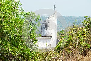 Our Lady Of Rosary Church. Christian temple in Mandrem. North Goa, India