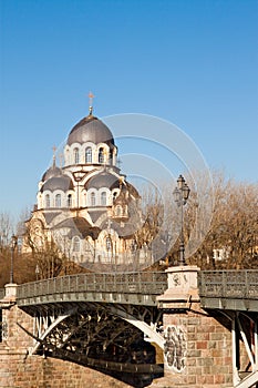 Our Lady of the Sign Church near Zverynas Bridge in Vilnius, Lit