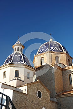 The Our Lady of Solace cathedral in Altea, Spain photo