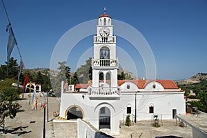 Our Lady Tsambika monastery. Rhodes. Greece