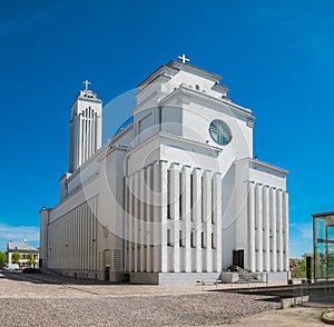 Our Lord Jesus Christs Resurrection church in Kaunas, Lithuania.