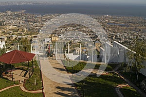 Our private large house on a rock views inside the house with a panorama of the city and the Caspian Sea