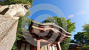 Shibamata Hachiman Shrine in Shibamata, Katsushika Ward, Tokyo, Japan photo