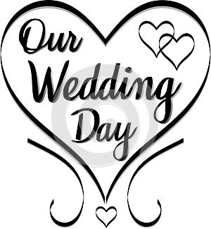 Our Wedding Day Wedding Clip Art photo