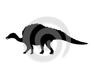 Ouranosaurus silhouette dinosaur jurassic prehistoric animal
