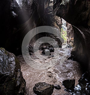 Ouray Box Canyon Waterfall bottom view