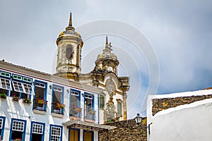 Ouro Preto City and Sao Francisco de Assis Church - Ouro Preto, Minas Gerais, Brazil photo